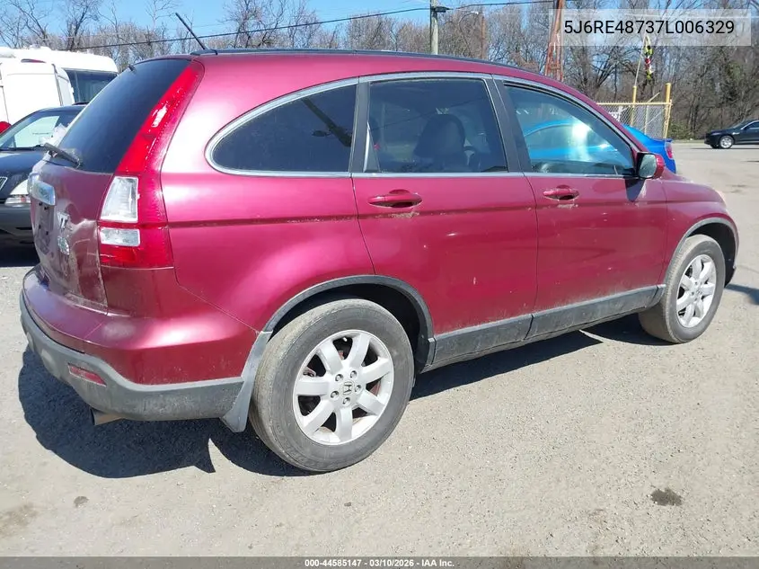 5J6RE48737L006329 2007 Honda Cr-V Ex-L