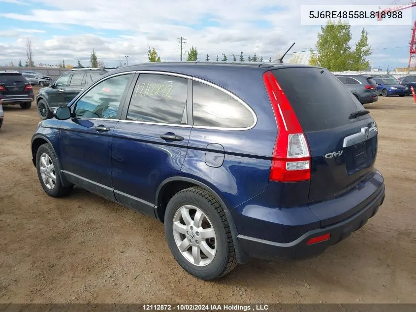 5J6RE48558L818988 2008 Honda Cr-V