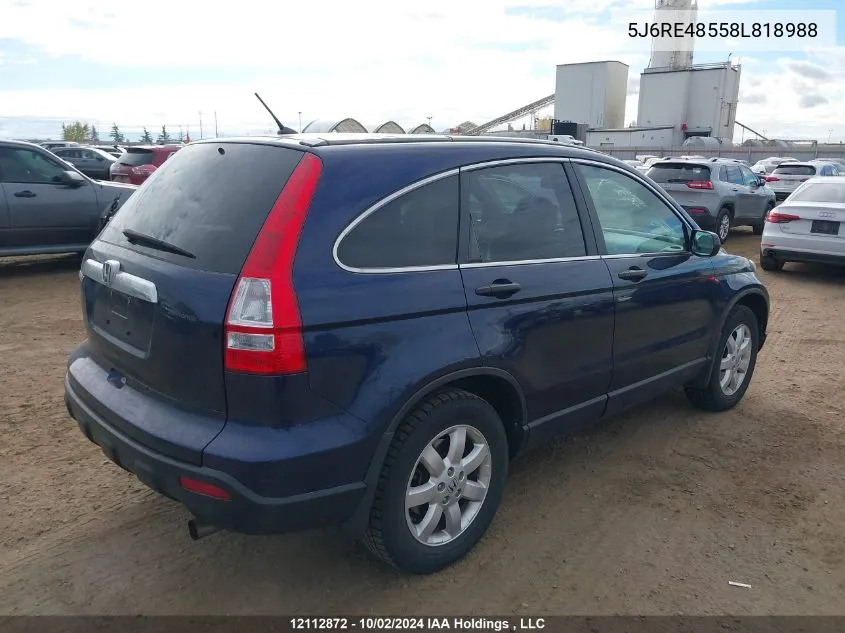 5J6RE48558L818988 2008 Honda Cr-V