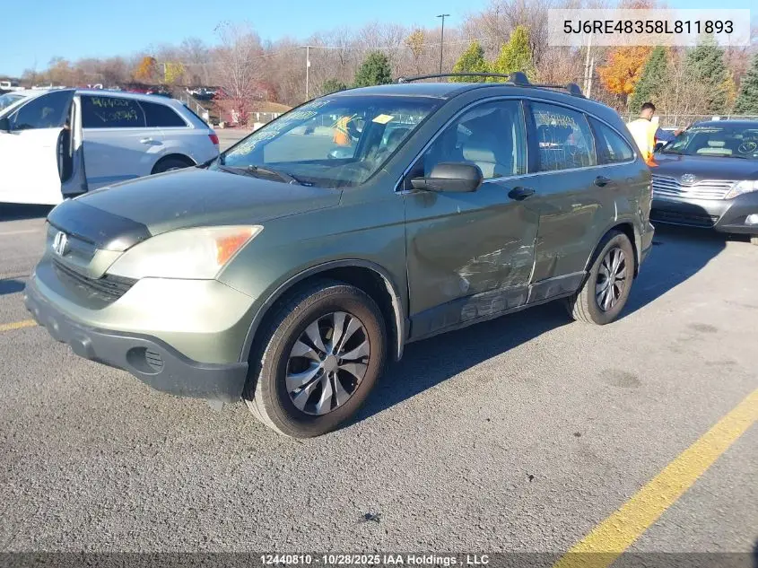 5J6RE48358L811893 2008 Honda Cr-V