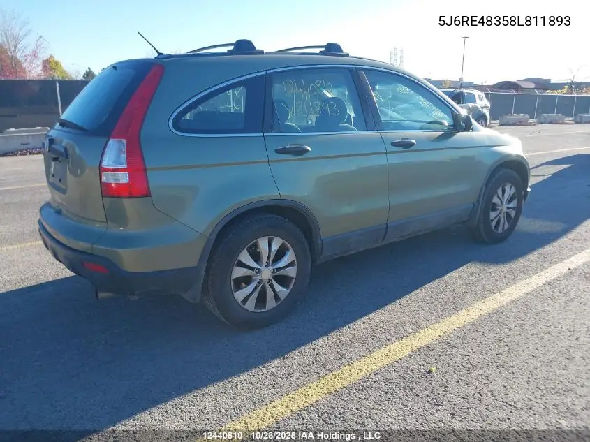 5J6RE48358L811893 2008 Honda Cr-V