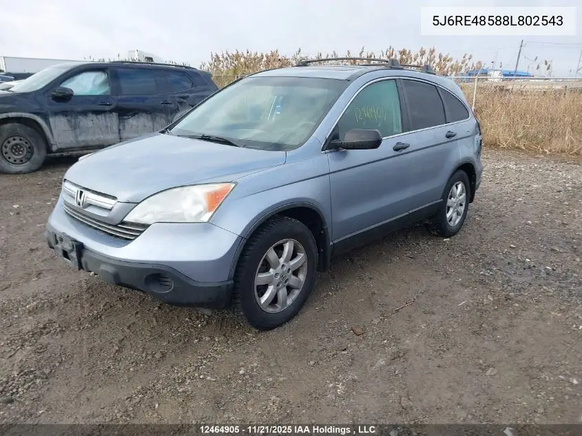 5J6RE48588L802543 2008 Honda Cr-V Ex