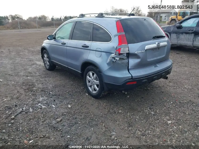 5J6RE48588L802543 2008 Honda Cr-V Ex