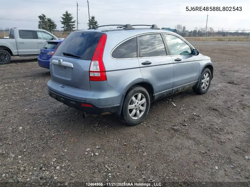 5J6RE48588L802543 2008 Honda Cr-V Ex