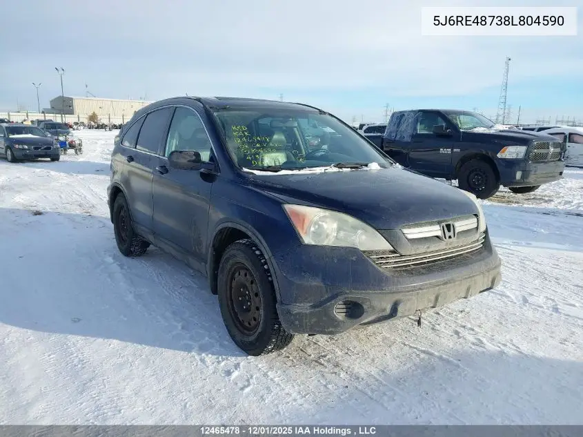 5J6RE48738L804590 2008 Honda Cr-V Exl