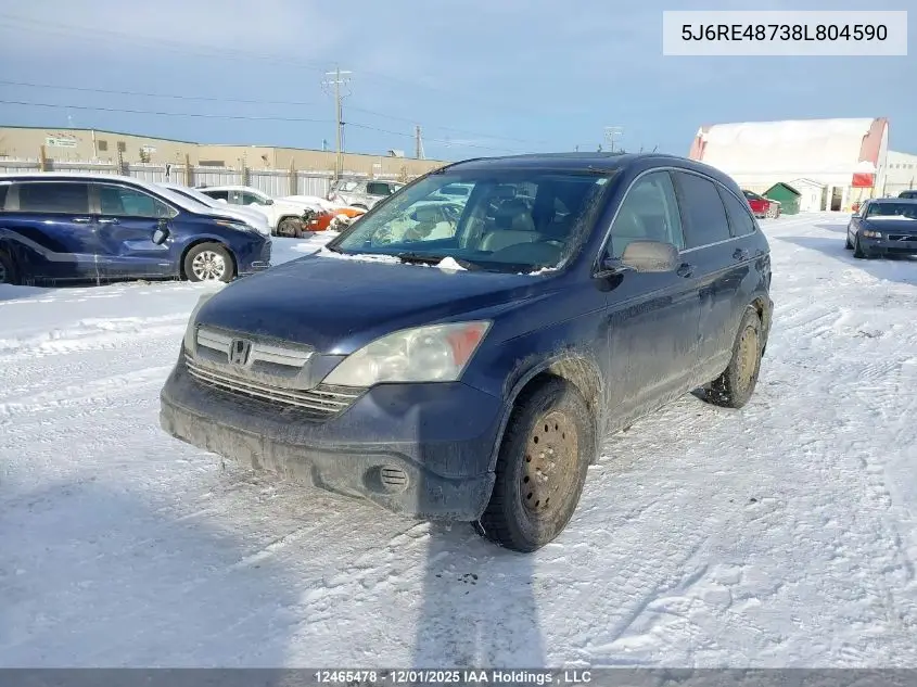 5J6RE48738L804590 2008 Honda Cr-V Exl