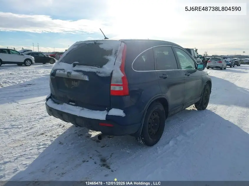 5J6RE48738L804590 2008 Honda Cr-V Exl