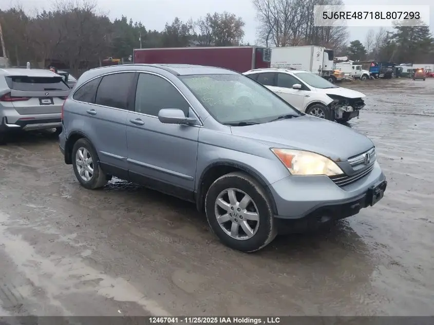 5J6RE48718L807293 2008 Honda Cr-V Ex-L