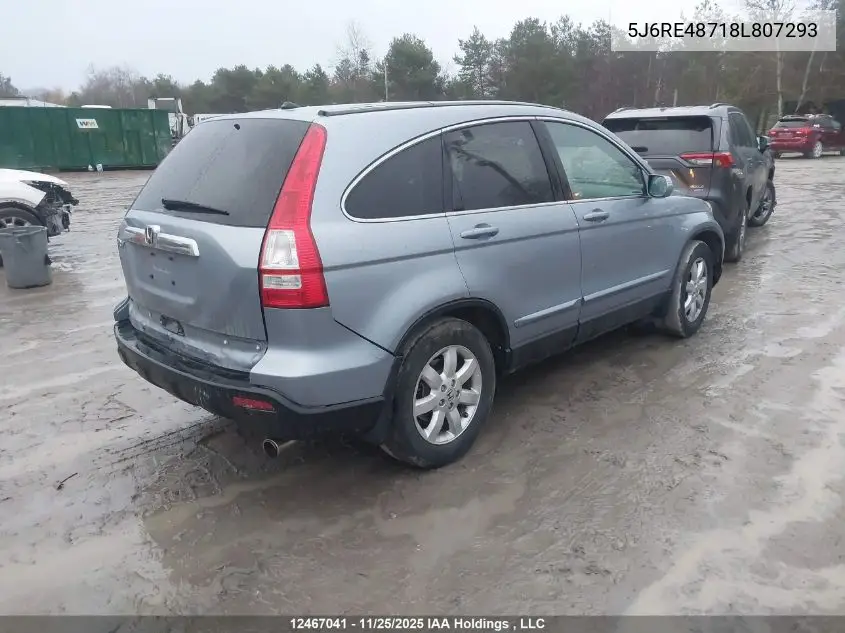 5J6RE48718L807293 2008 Honda Cr-V Ex-L