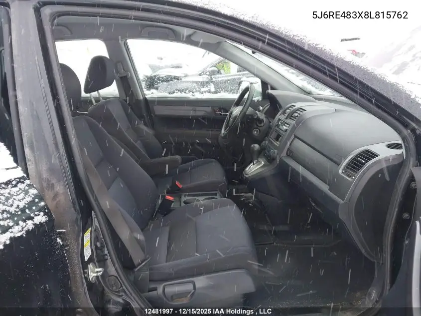 5J6RE483X8L815762 2008 Honda Cr-V Lx