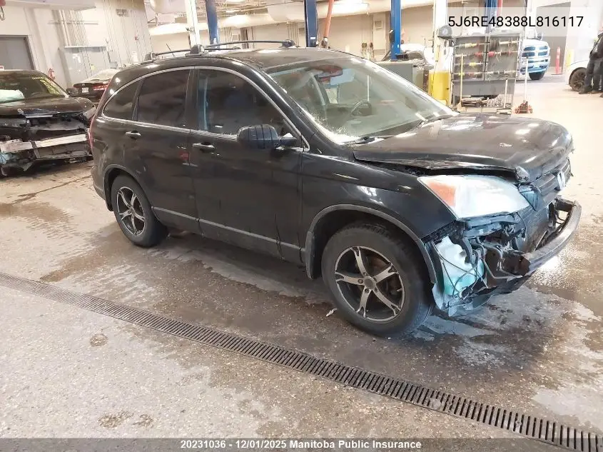 5J6RE48388L816117 2008 Honda Cr-V Lx