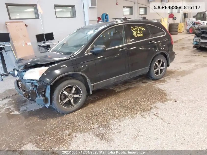 5J6RE48388L816117 2008 Honda Cr-V Lx