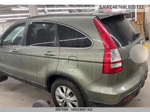 5J6RE48768L820122 2008 Honda Cr-V Exl