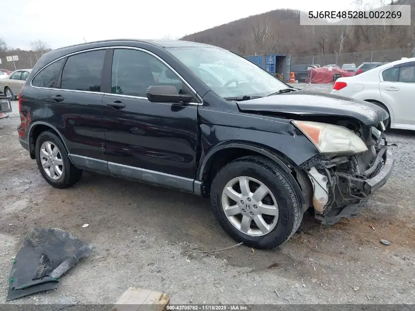 5J6RE48528L002269 2008 Honda Cr-V Ex