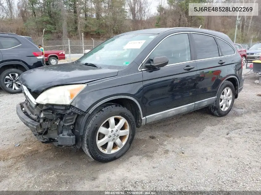 5J6RE48528L002269 2008 Honda Cr-V Ex