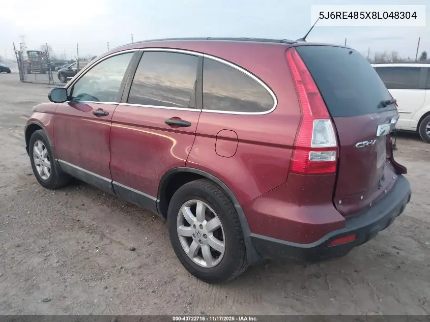 5J6RE485X8L048304 2008 Honda Cr-V Ex