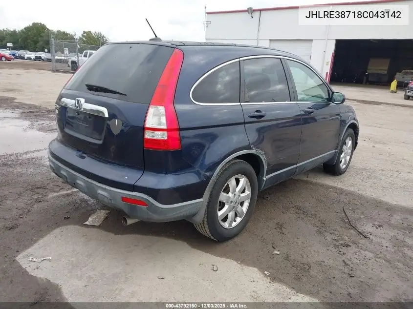 JHLRE38718C043142 2008 Honda Cr-V Ex-L