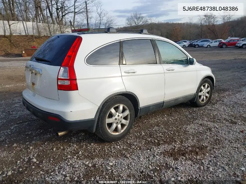 5J6RE48738L048386 2008 Honda Cr-V Ex-L