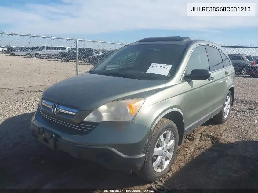 JHLRE38568C031213 2008 Honda Cr-V Ex