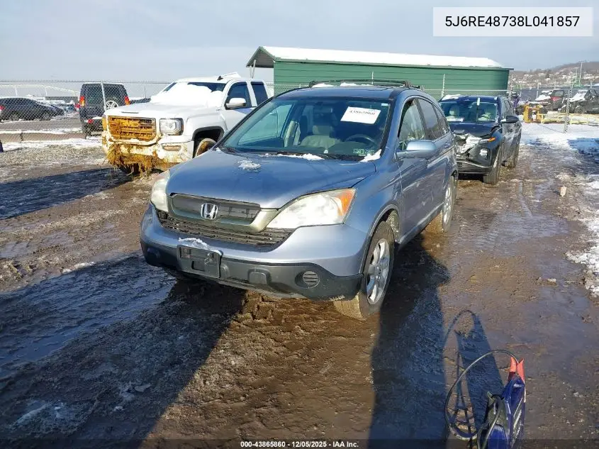 5J6RE48738L041857 2008 Honda Cr-V Ex-L
