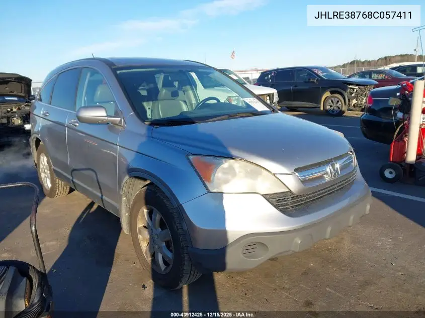 JHLRE38768C057411 2008 Honda Cr-V Ex-L