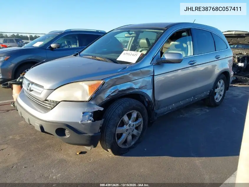 JHLRE38768C057411 2008 Honda Cr-V Ex-L