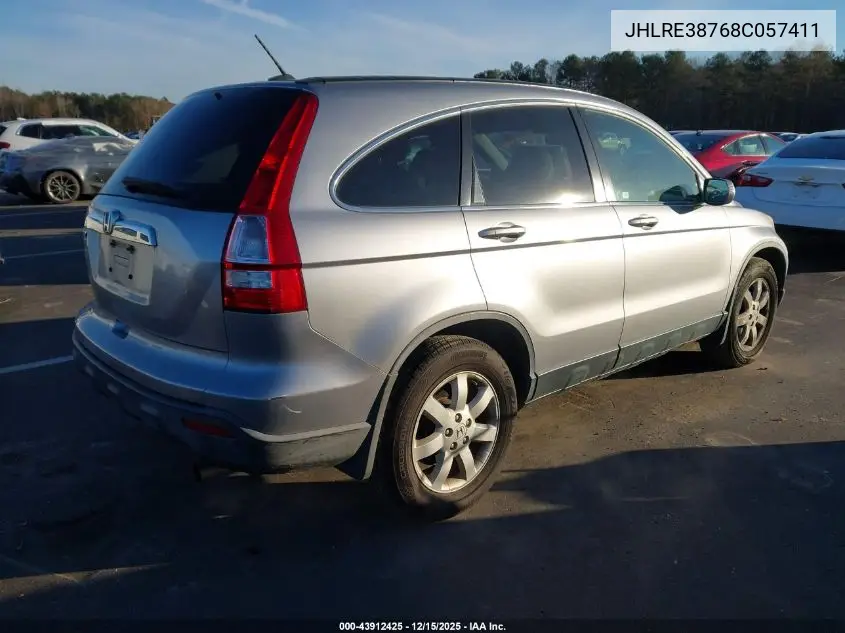 JHLRE38768C057411 2008 Honda Cr-V Ex-L