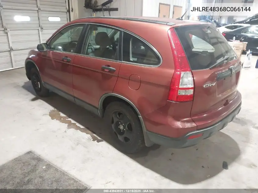 JHLRE48368C066144 2008 Honda Cr-V Lx