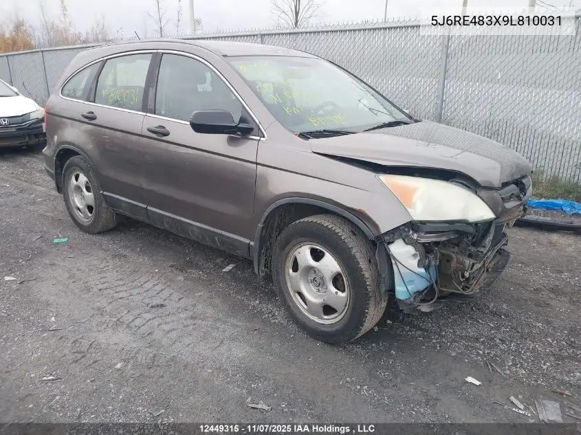 5J6RE483X9L810031 2009 Honda Cr-V