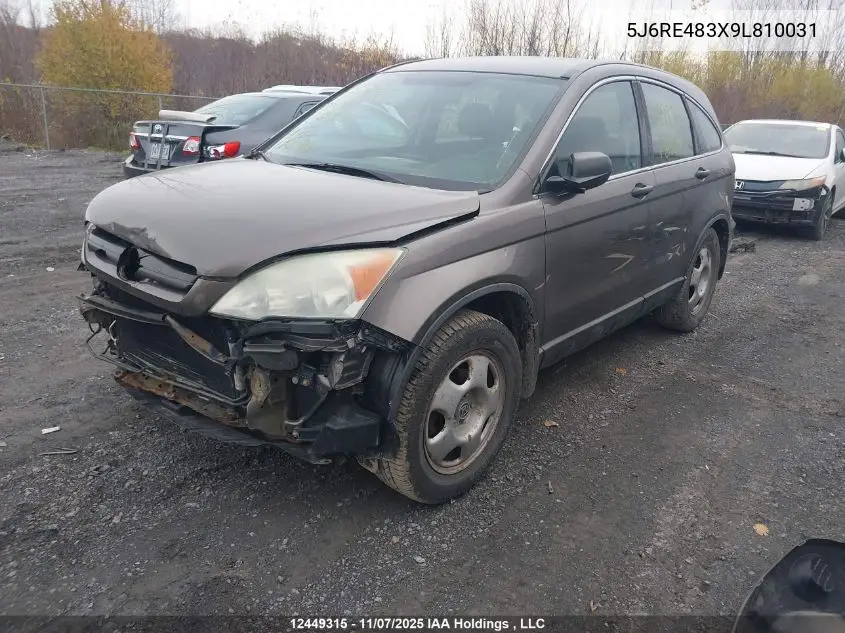 5J6RE483X9L810031 2009 Honda Cr-V