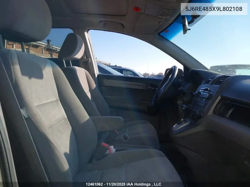 5J6RE485X9L802108 2009 Honda Cr-V Ex