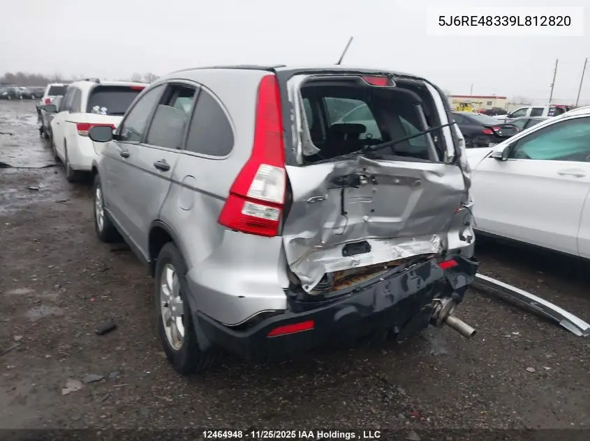 5J6RE48339L812820 2009 Honda Cr-V Lx