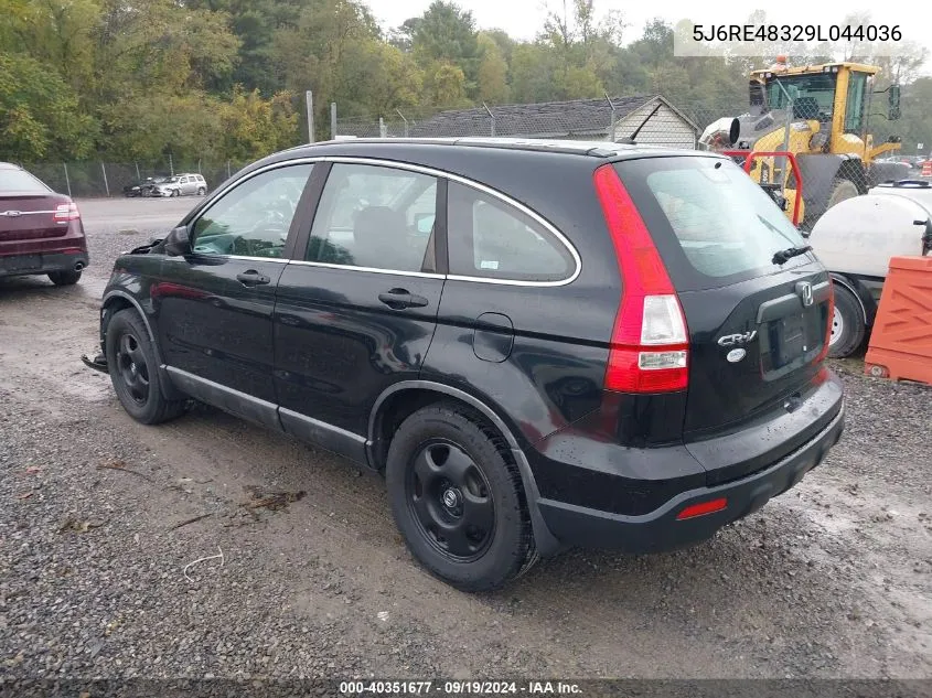 2009 Honda Cr-V Lx VIN: 5J6RE48329L044036 Lot: 40351677