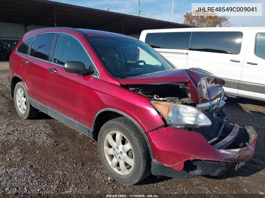JHLRE48549C009041 2009 Honda Cr-V Ex