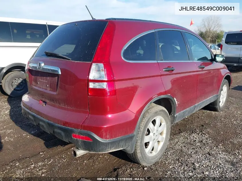 JHLRE48549C009041 2009 Honda Cr-V Ex