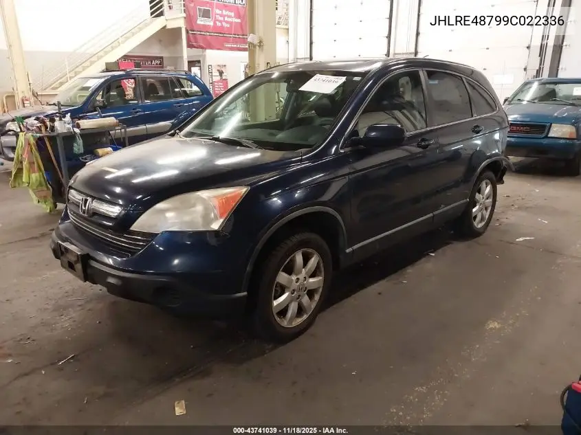 JHLRE48799C022336 2009 Honda Cr-V Ex-L