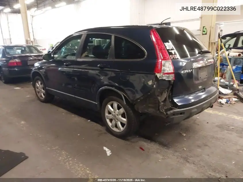 JHLRE48799C022336 2009 Honda Cr-V Ex-L