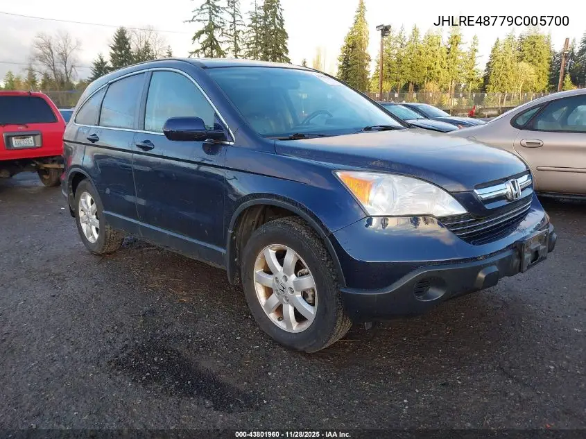 JHLRE48779C005700 2009 Honda Cr-V Ex-L