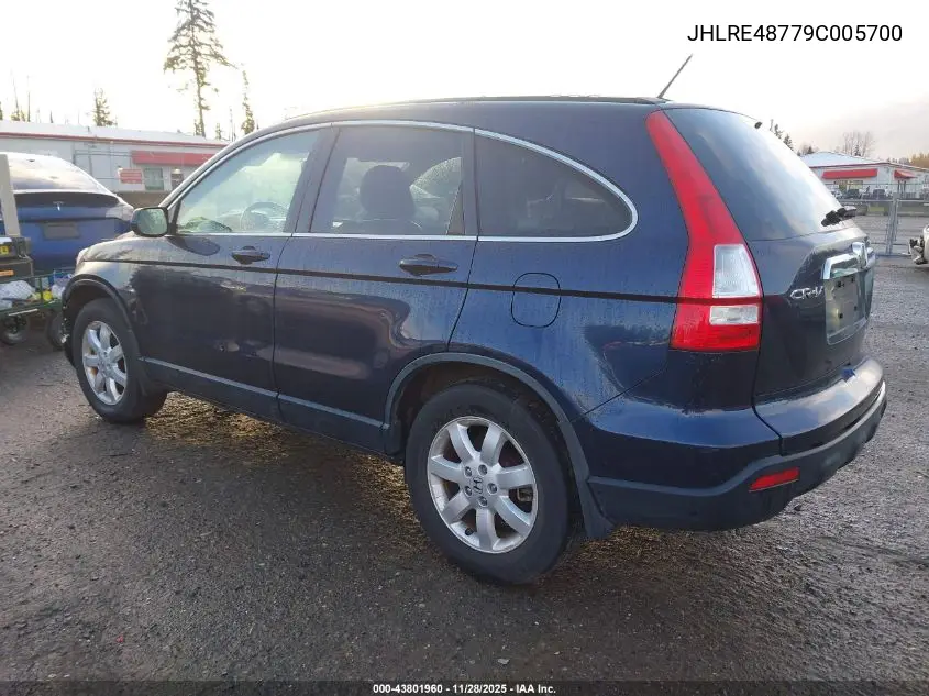 JHLRE48779C005700 2009 Honda Cr-V Ex-L