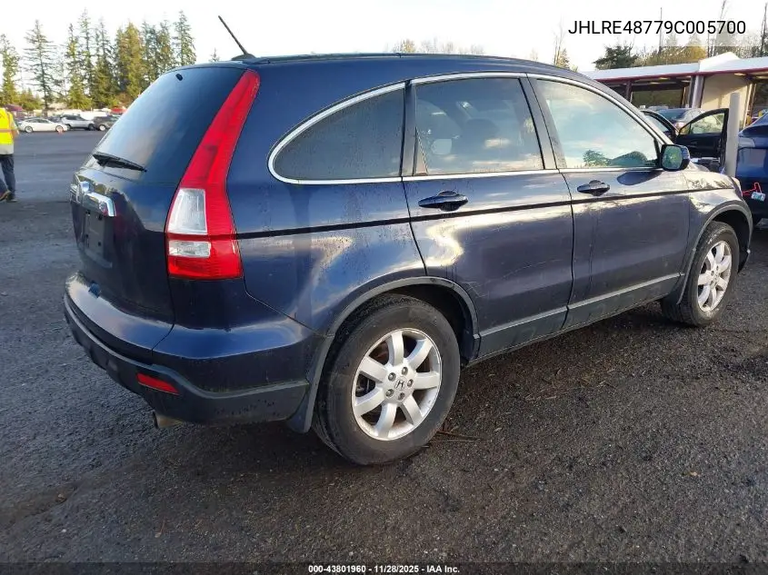 JHLRE48779C005700 2009 Honda Cr-V Ex-L