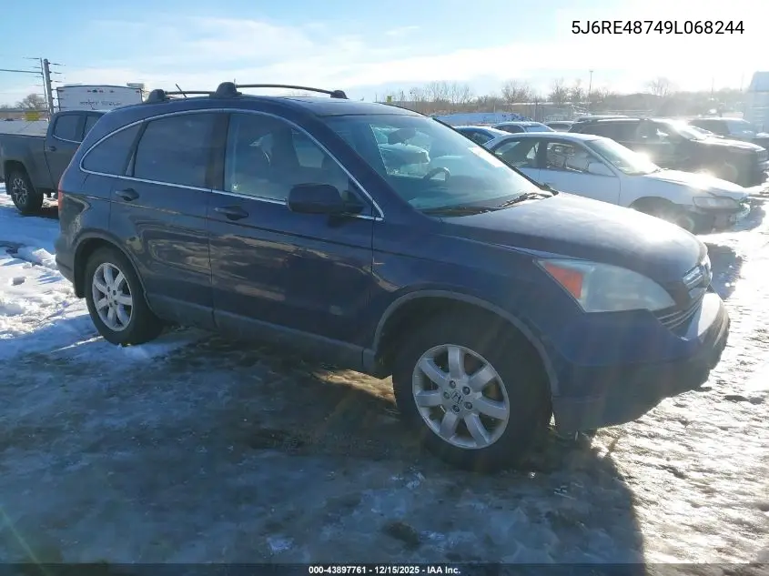 5J6RE48749L068244 2009 Honda Cr-V Ex-L
