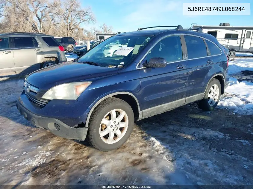 5J6RE48749L068244 2009 Honda Cr-V Ex-L