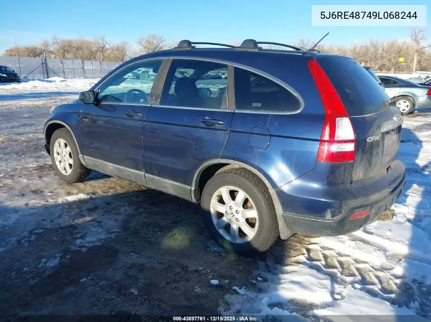 5J6RE48749L068244 2009 Honda Cr-V Ex-L