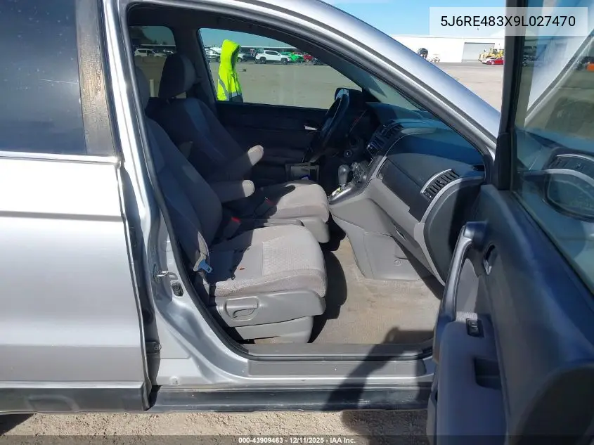 5J6RE483X9L027470 2009 Honda Cr-V Lx