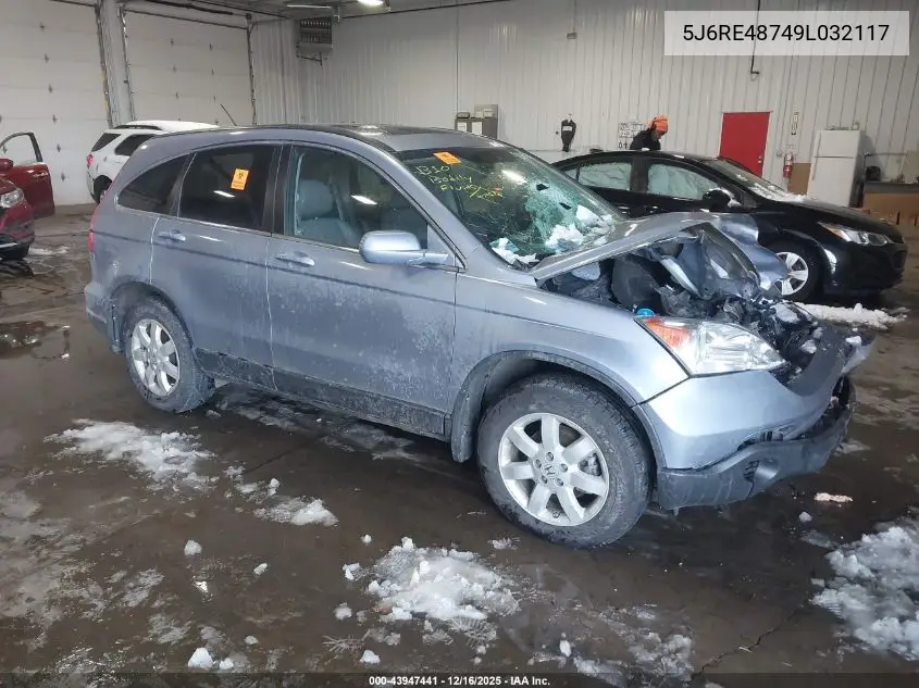 5J6RE48749L032117 2009 Honda Cr-V Ex-L