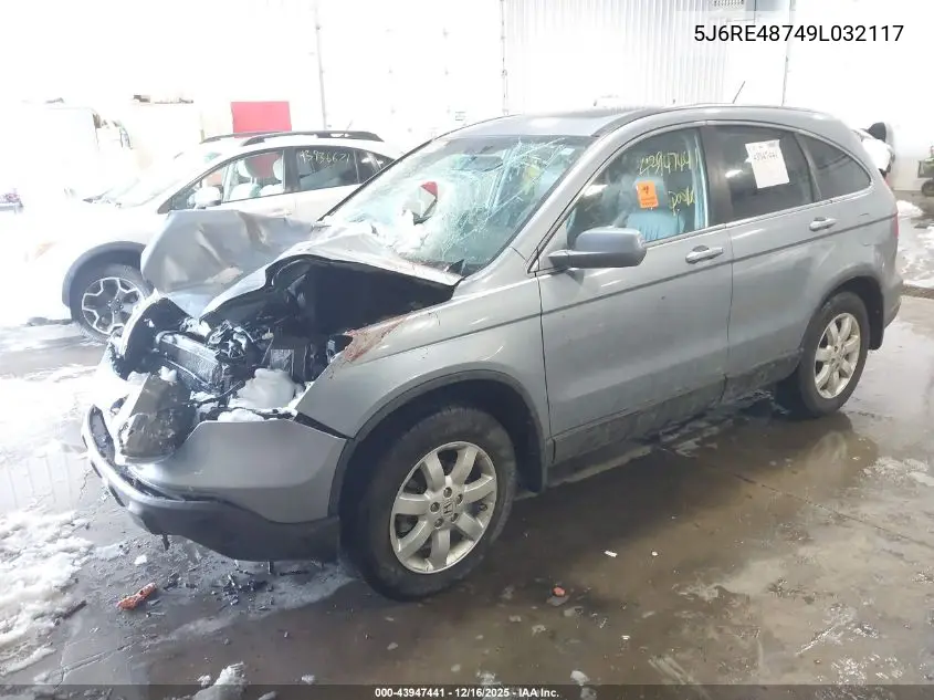 5J6RE48749L032117 2009 Honda Cr-V Ex-L