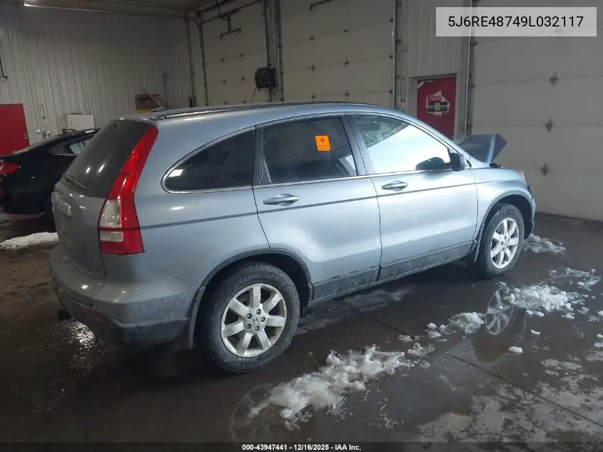 5J6RE48749L032117 2009 Honda Cr-V Ex-L