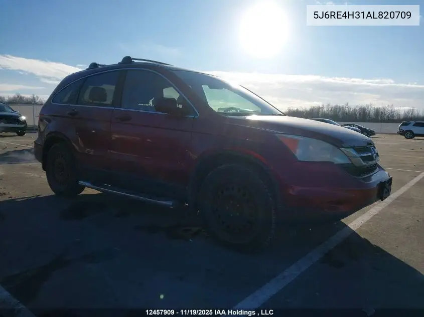 5J6RE4H31AL820709 2010 Honda Cr-V Lx