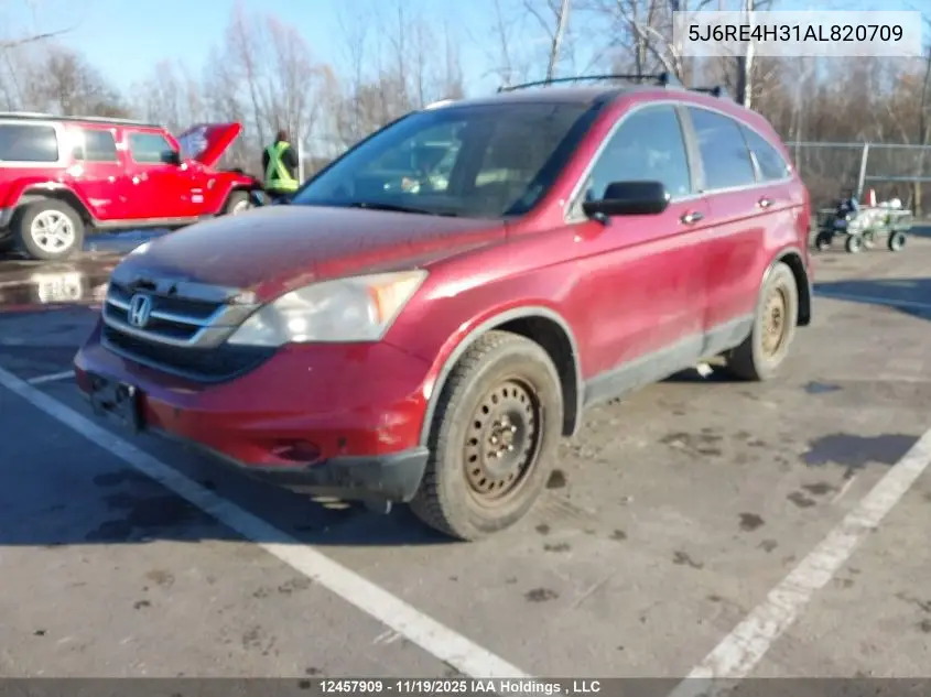 5J6RE4H31AL820709 2010 Honda Cr-V Lx
