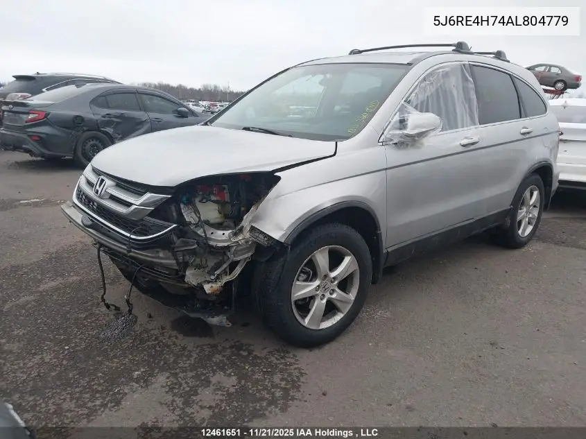 5J6RE4H74AL804779 2010 Honda Cr-V Ex-L
